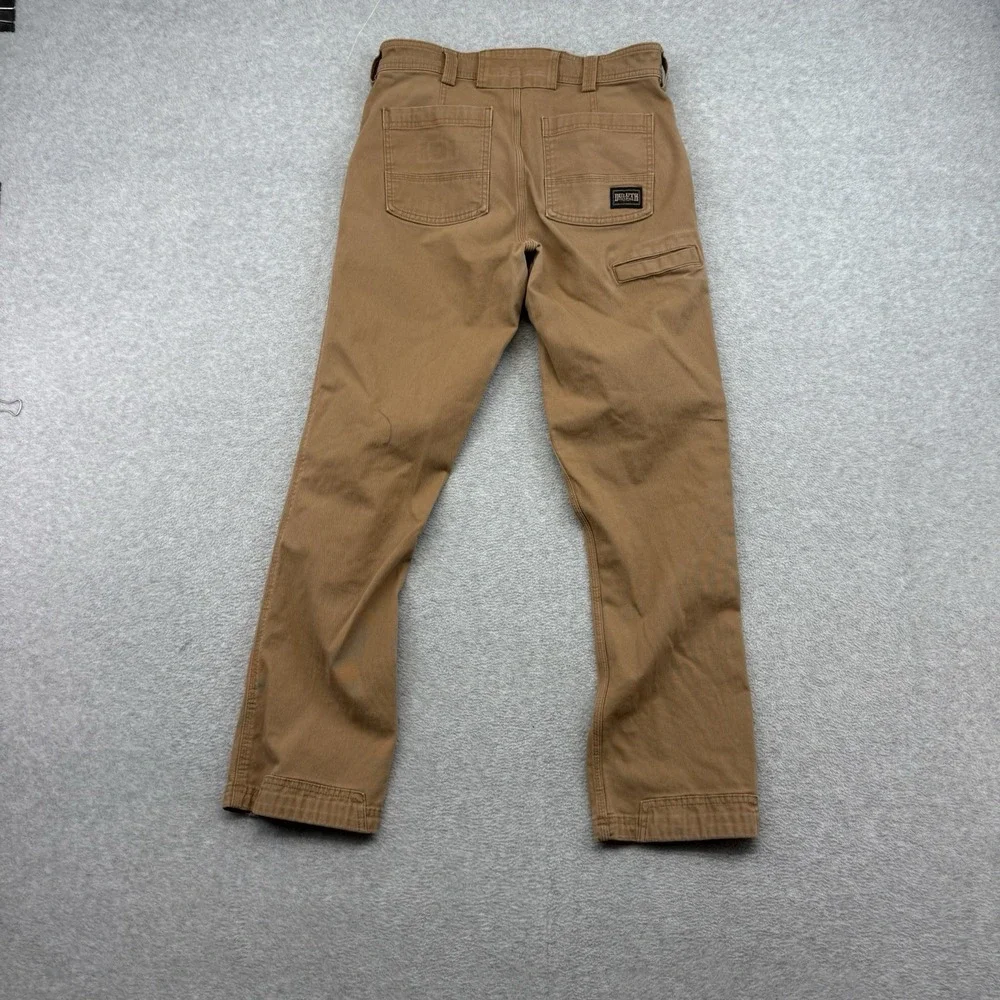 Duluth Flex Fire Hose 5 Pocket‎ Pants Mens 31x31 Tan Slim Fit Stretch workwear